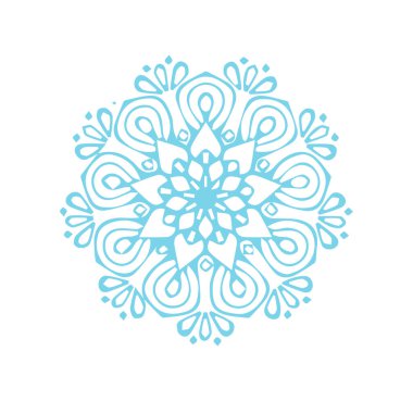 Güzel çiçek sanatı ve mandala vektör tasarımı