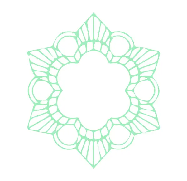 Güzel çiçek sanatı ve mandala vektör tasarımı