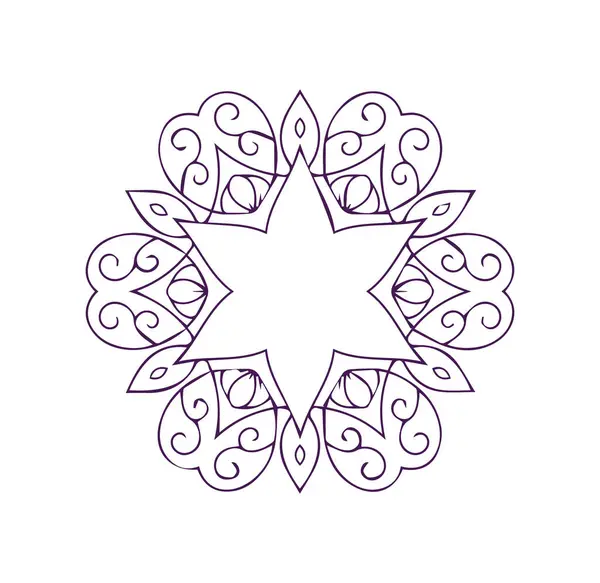 Güzel çiçek sanatı ve mandala vektör tasarımı