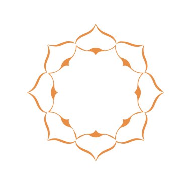 Güzel çiçek sanatı ve mandala vektör tasarımı