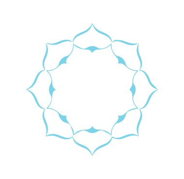 Güzel çiçek sanatı ve mandala vektör tasarımı