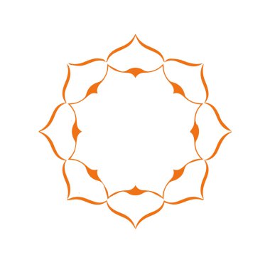 Güzel çiçek sanatı ve mandala vektör tasarımı