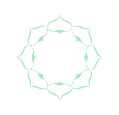 Güzel çiçek sanatı ve mandala vektör tasarımı