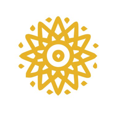 Güzel çiçek sanatı ve mandala vektör tasarımı