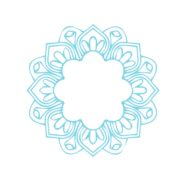Güzel çiçek sanatı ve mandala vektör tasarımı