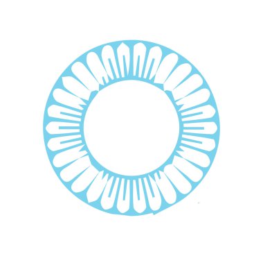 Güzel çiçek sanatı ve mandala vektör tasarımı