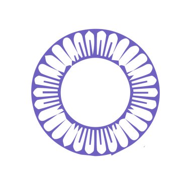 Güzel çiçek sanatı ve mandala vektör tasarımı