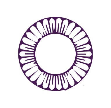 Güzel çiçek sanatı ve mandala vektör tasarımı