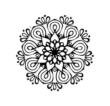 Güzel çiçek sanatı ve mandala çiçek tasarımı