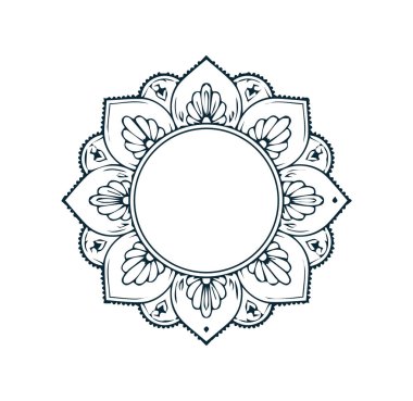 Güzel çiçek sanatı ve mandala çiçek tasarımı