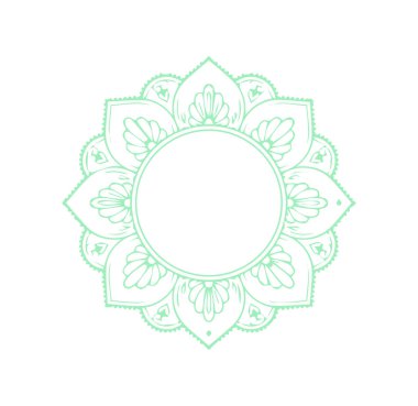 Güzel çiçek sanatı ve mandala çiçek tasarımı