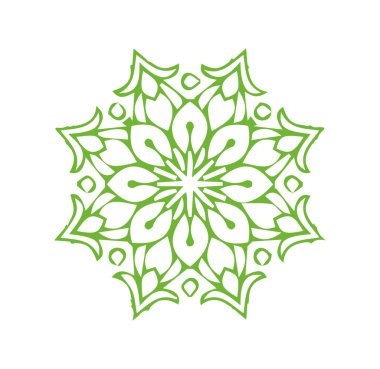 Güzel çiçek sanatı ve mandala çiçek tasarımı