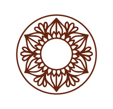 Güzel çiçek sanatı ve mandala çiçek tasarımı