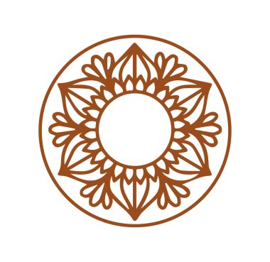 Güzel çiçek sanatı ve mandala çiçek tasarımı