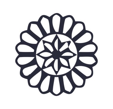 Güzel çiçek sanatı ve mandala çiçek tasarımı