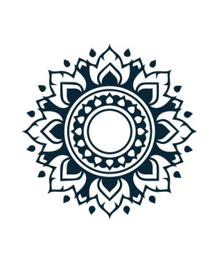 Güzel çiçek sanatı ve mandala çiçek tasarımı