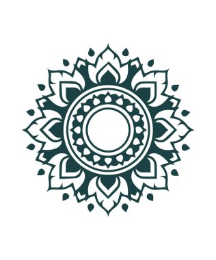 Güzel çiçek sanatı ve mandala çiçek tasarımı