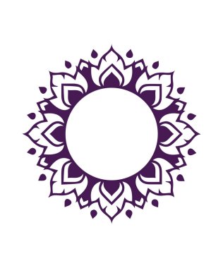 Güzel çiçek sanatı ve mandala çiçek tasarımı