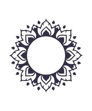 Güzel çiçek sanatı ve mandala çiçek tasarımı