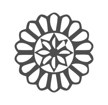 Güzel çiçek sanatı ve mandala çiçek tasarımı