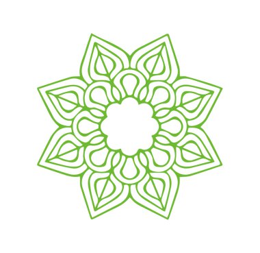 Güzel çiçek sanatı ve mandala çiçek tasarımı