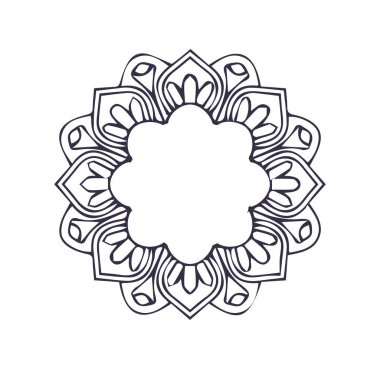 Güzel çiçek sanatı ve mandala çiçek tasarımı