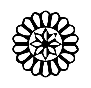 Güzel çiçek sanatı ve mandala çiçek tasarımı