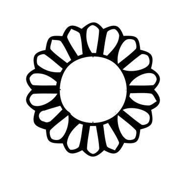 Güzel çiçek sanatı ve mandala çiçek tasarımı