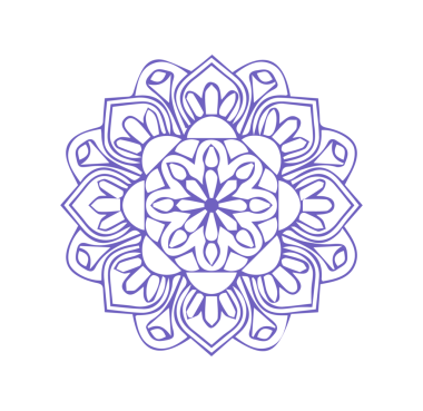 Güzel çiçek sanatı ve mandala çiçek tasarımı