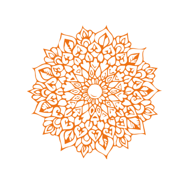 Güzel çiçek sanatı ve mandala çiçek tasarımı