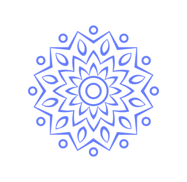 Güzel çiçek sanatı ve mandala çiçek tasarımı