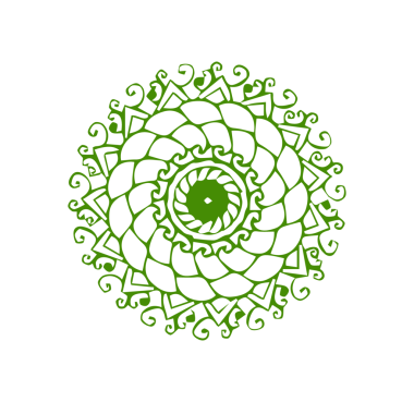 Güzel çiçek sanatı ve mandala çiçek tasarımı