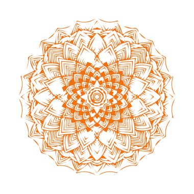 Güzel çiçek sanatı ve mandala çiçek tasarımı