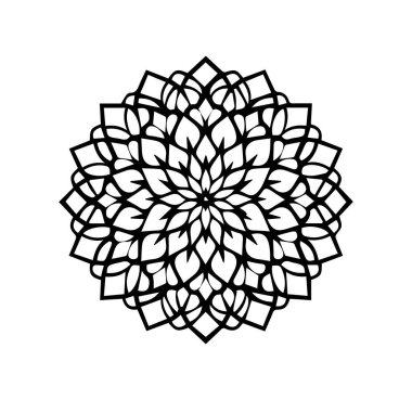 Güzel çiçek sanatı ve mandala çiçek tasarımı