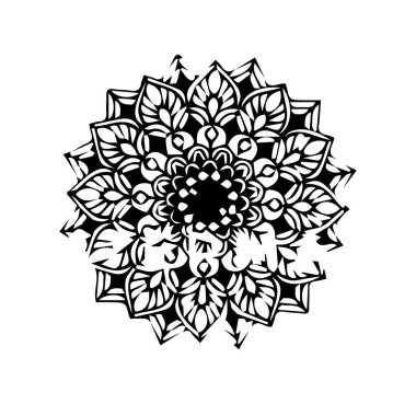 Güzel çiçek sanatı ve mandala çiçek tasarımı