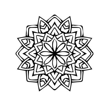 Güzel çiçek sanatı ve mandala çiçek tasarımı