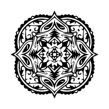 Güzel çiçek sanatı ve mandala çiçek tasarımı