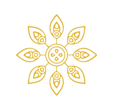 Güzel çiçek sanatı ve mandala çiçek tasarımı