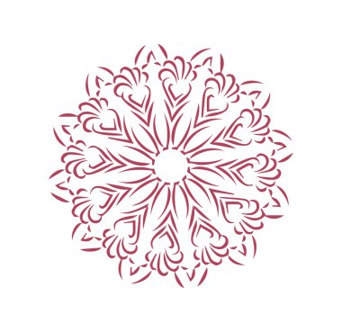 Güzel çiçek sanatı ve mandala çiçek tasarımı