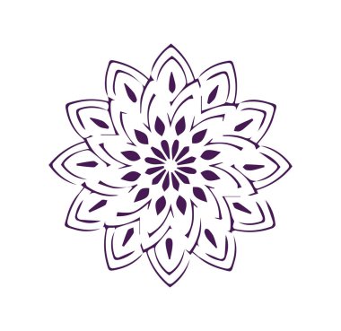 Güzel çiçek sanatı ve mandala çiçek tasarımı