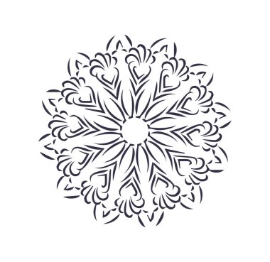 Güzel çiçek sanatı ve mandala çiçek tasarımı