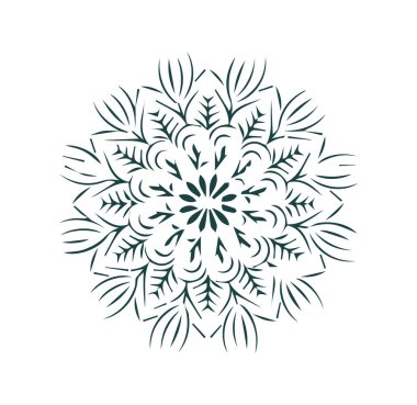 Güzel çiçek sanatı ve mandala çiçek tasarımı