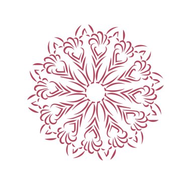 Güzel çiçek sanatı ve mandala çiçek tasarımı