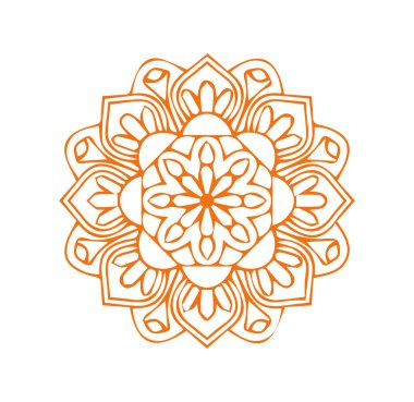 Güzel çiçek sanatı ve mandala çiçek tasarımı