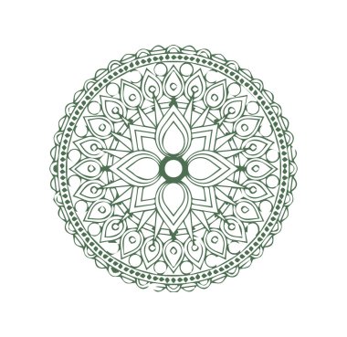 Beautiful flower art and mandala floral design clipart