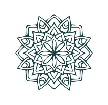 Güzel çiçek sanatı ve mandala çiçek tasarımı