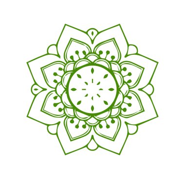 Güzel çiçek sanatı ve mandala çiçek tasarımı