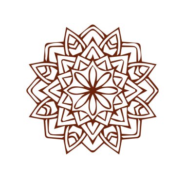 Güzel çiçek sanatı ve mandala çiçek tasarımı