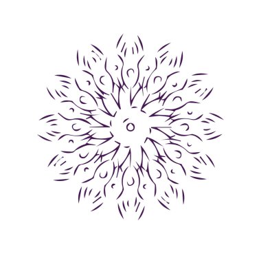 Güzel çiçek sanatı ve mandala çiçek tasarımı