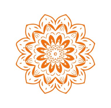 Güzel çiçek sanatı ve mandala çiçek tasarımı